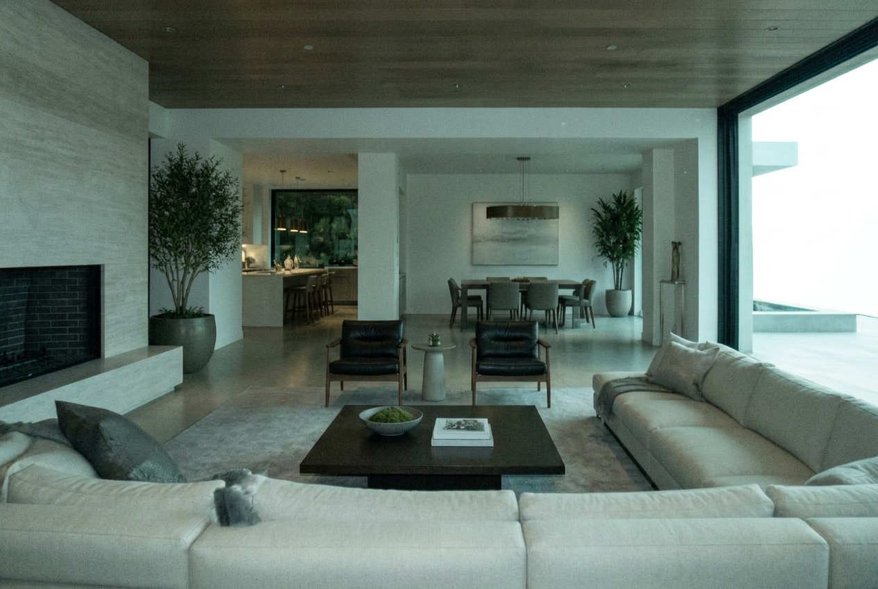 Standard flat smartphone photo of an ordinary living room